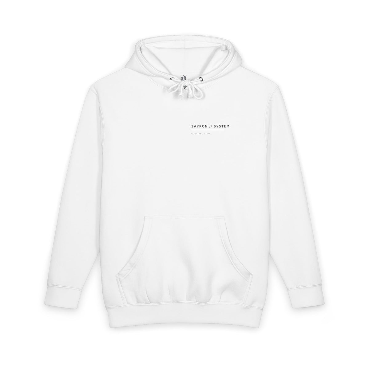 ZAYRON//SYSTEM - ROUTINE // 001 Heavyweight Hoodie