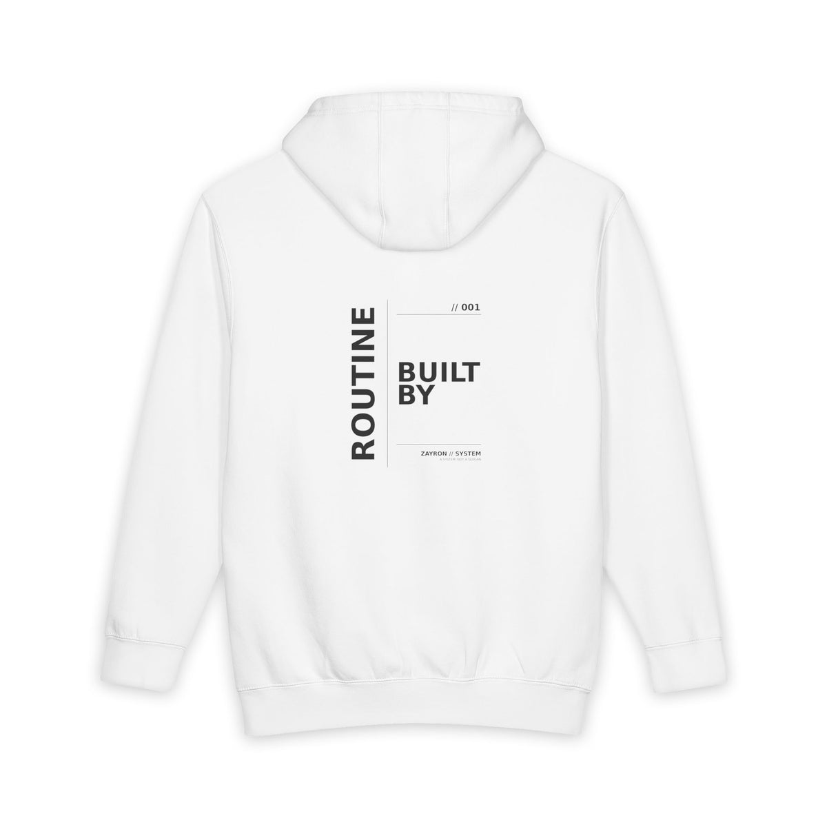 ZAYRON//SYSTEM - ROUTINE // 001 Heavyweight Hoodie