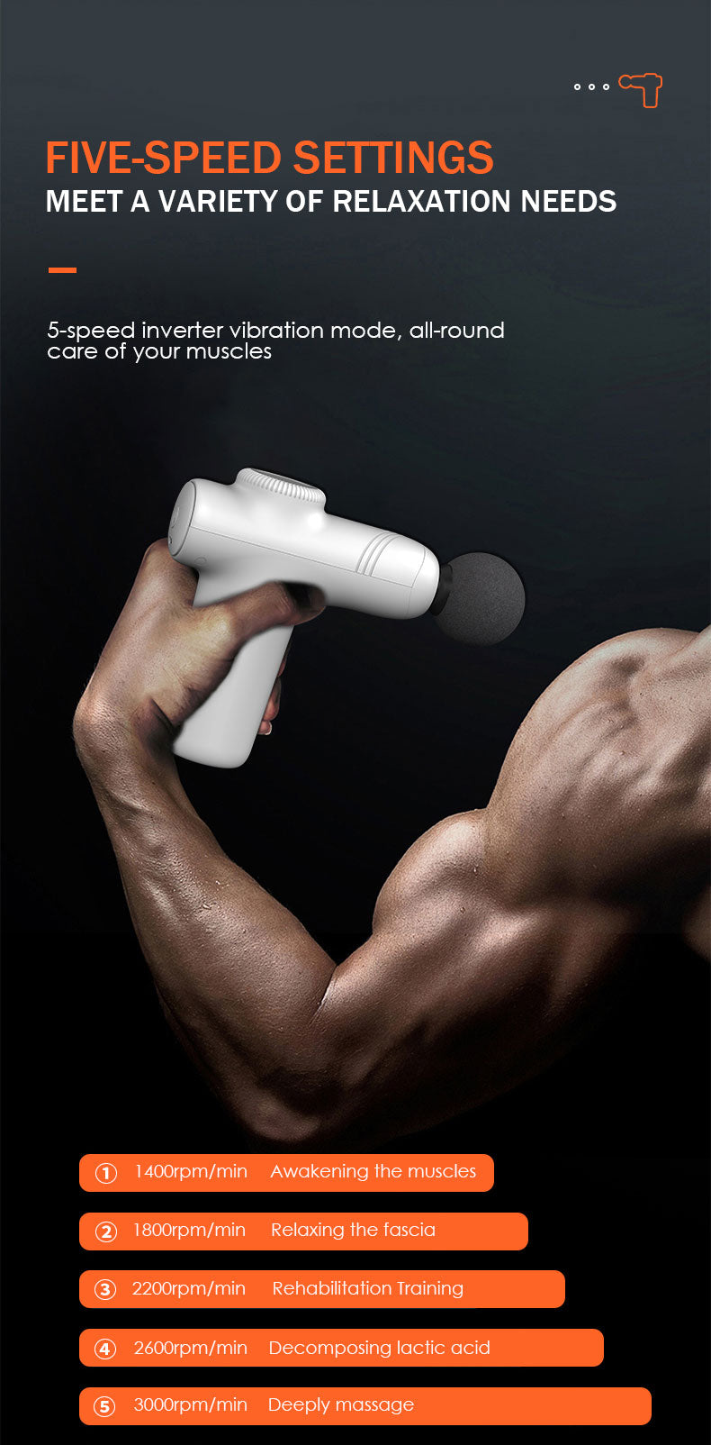 ZAYRON Recovery Mini — Massage Gun