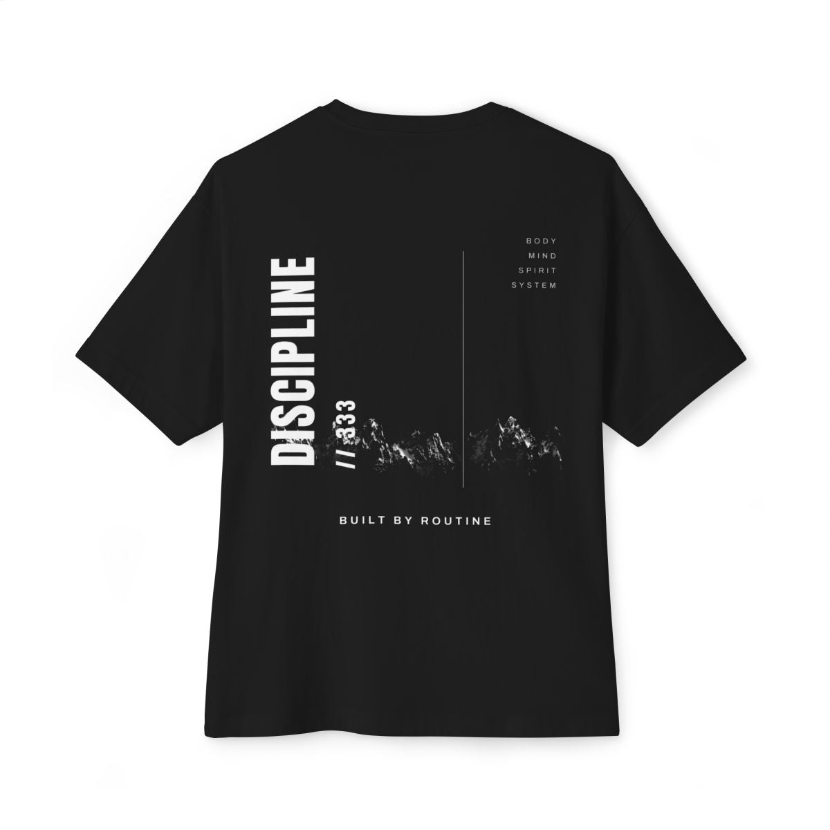 ZAYRON DISCIPLINE // 333 oversized tee - back print