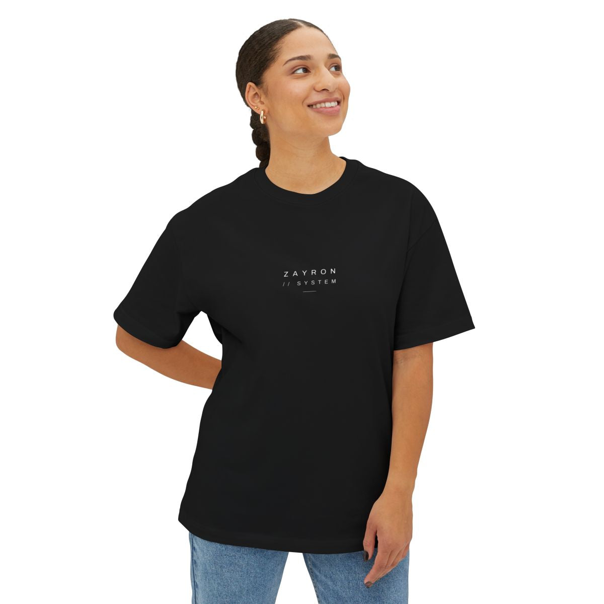 ZAYRON DISCIPLINE // 333 oversized tee - on body