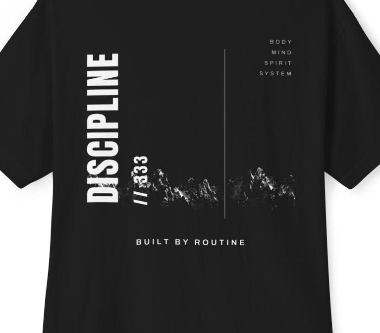 ZAYRON DISCIPLINE 333 oversized tee back graphic